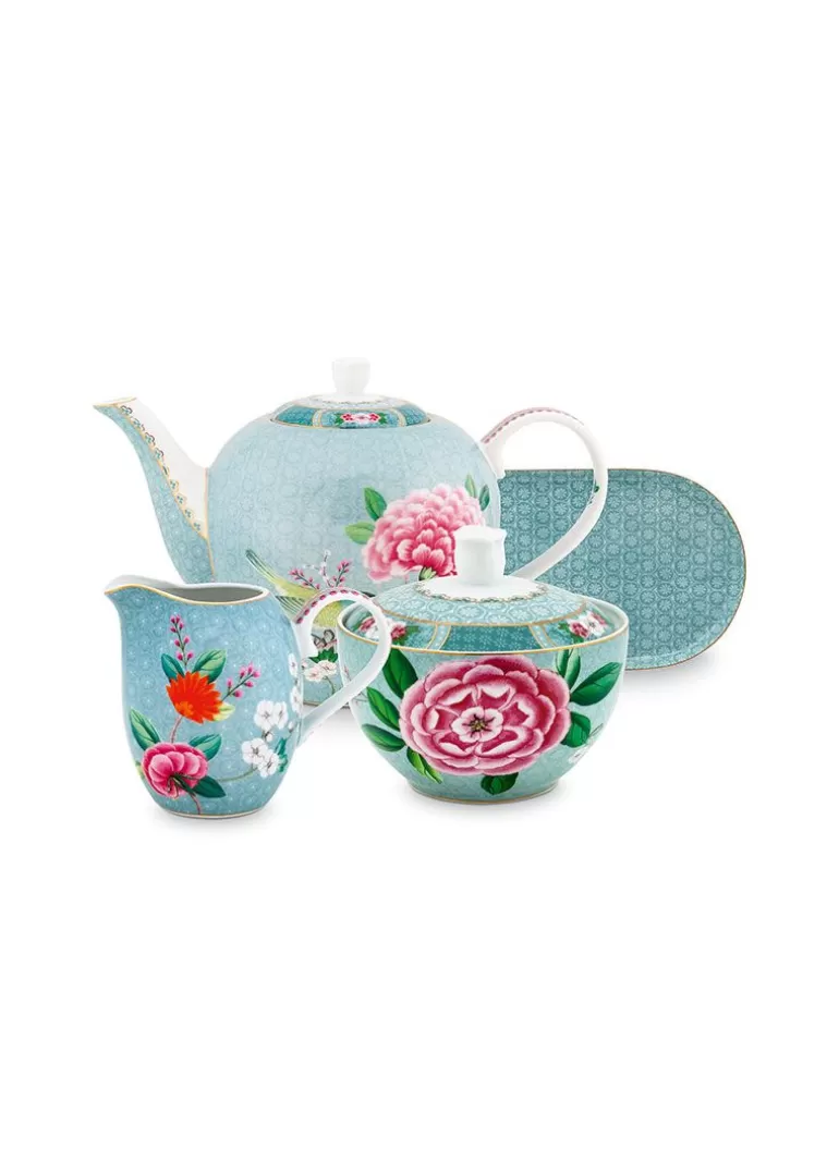 Pip Studio Blushing Birds Thee Set/4 Blauw Discount