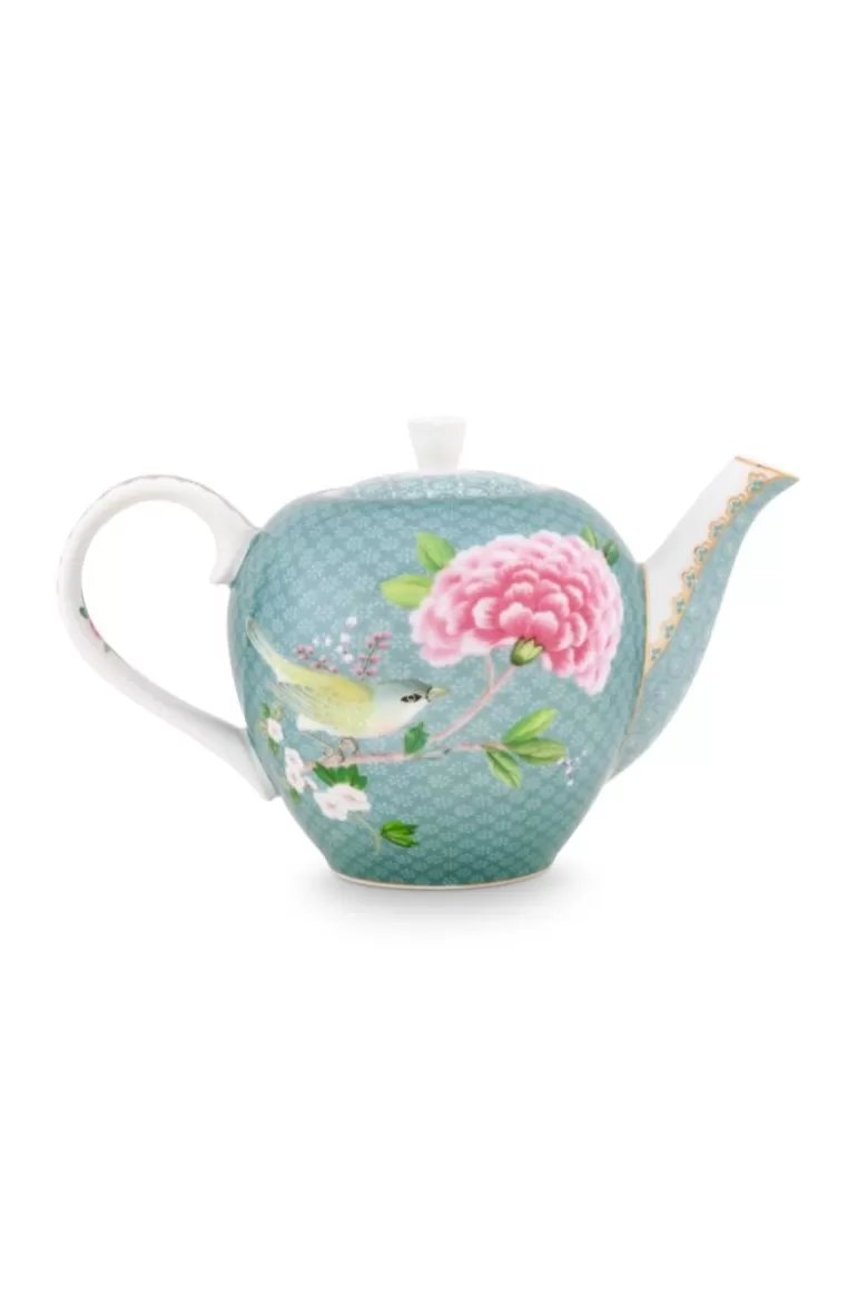 Pip Studio Blushing Birds Theepot Klein Blauw New