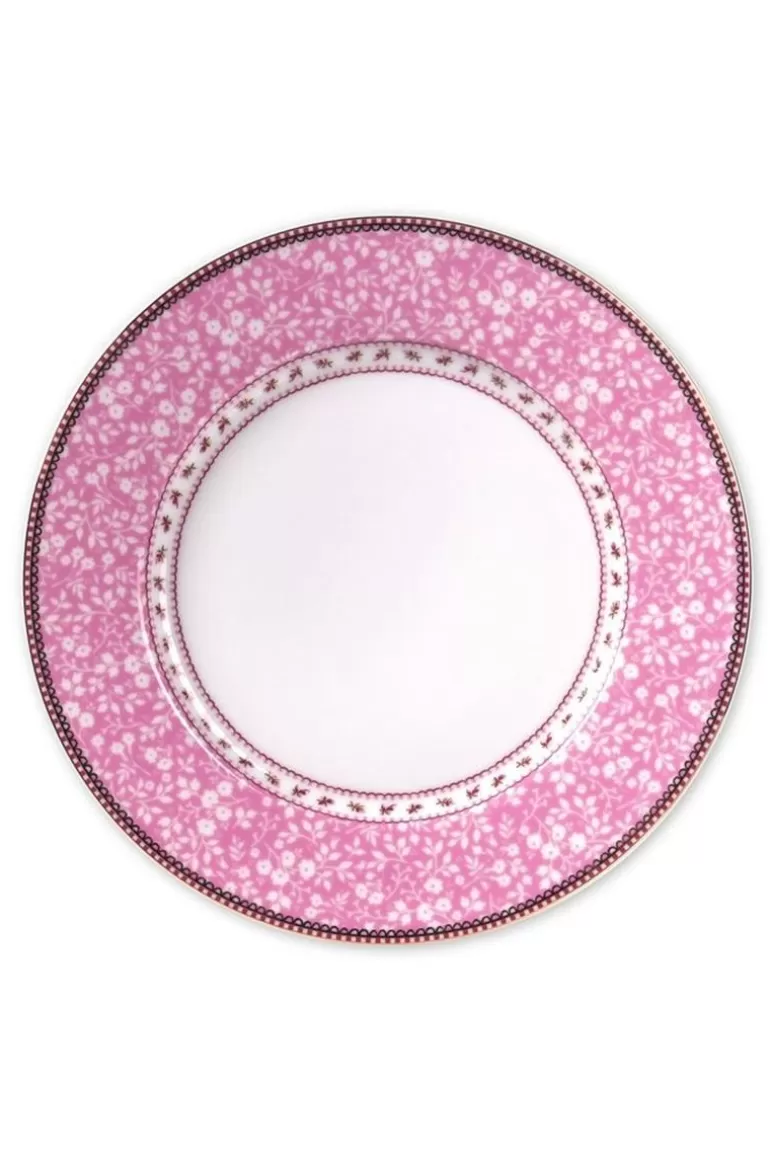 Pip Studio Floral Dinerbord Roze 26,5 Cm Sale