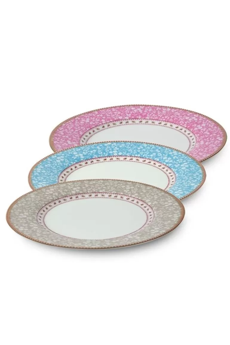 Pip Studio Floral Dinerbord Roze 26,5 Cm Sale