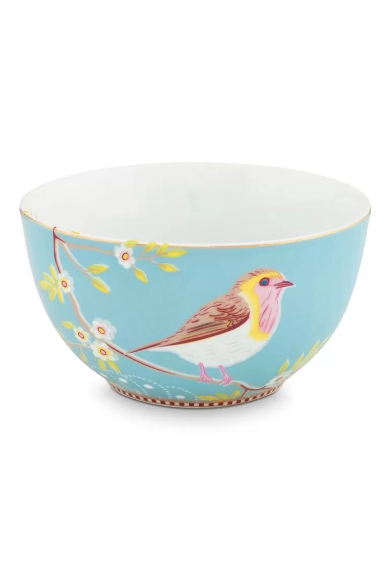 Pip Studio Floral Kom Early Bird 15 Cm Blauw Best