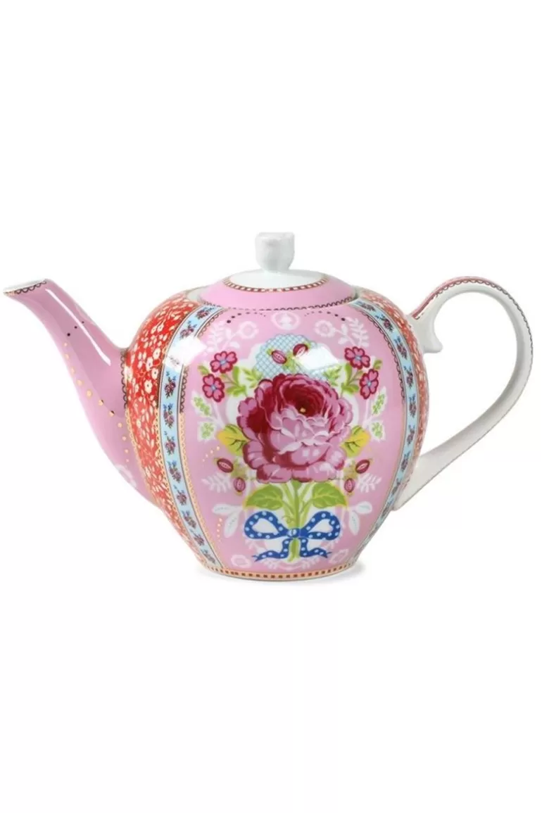 Pip Studio Floral Theepot Roze Outlet