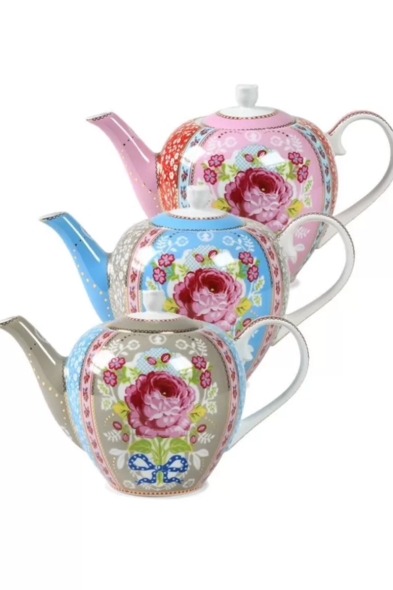 Pip Studio Floral Theepot Roze Outlet