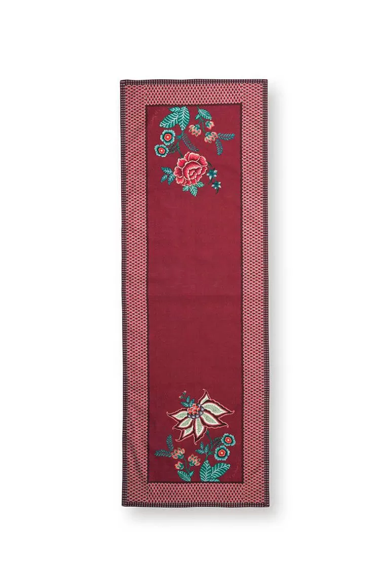 Pip Studio Flower Festival Table Runner Dark Pink Roze Online