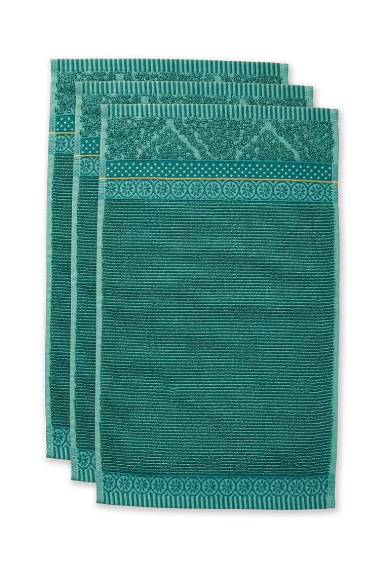 Pip Studio Gastendoek Set/3 Soft Zellige 30X50 Cm Groen Shop