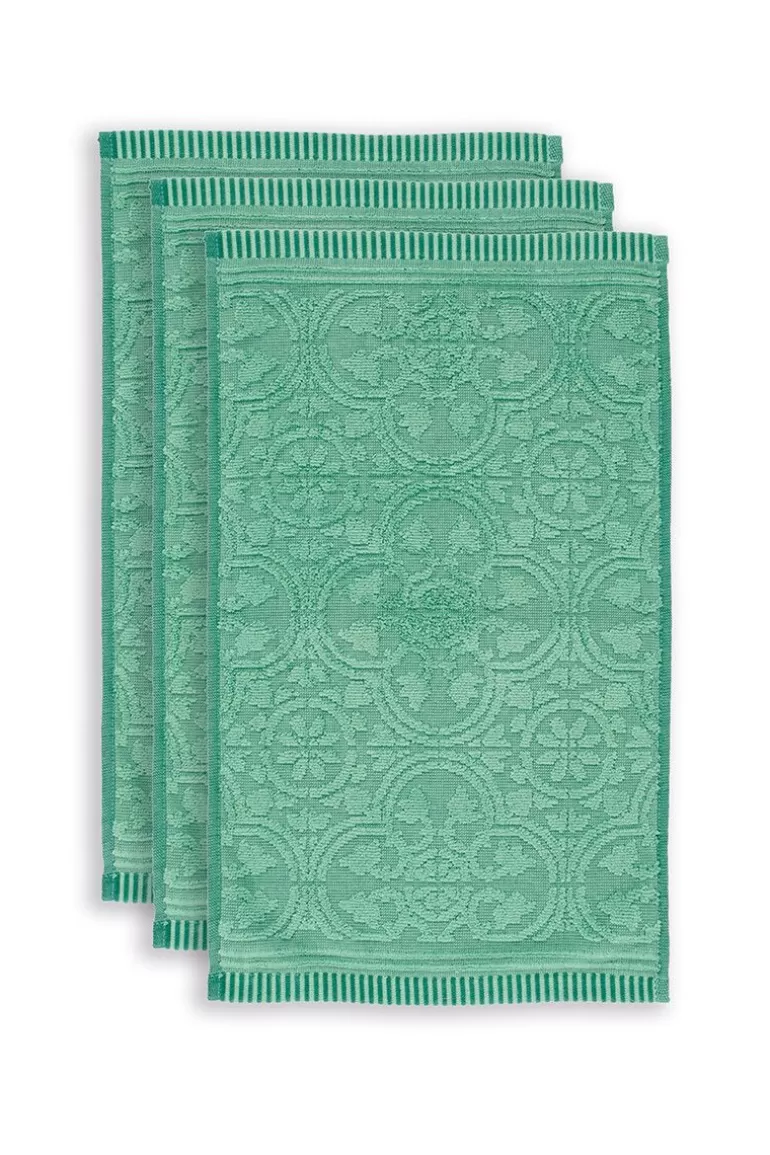 Pip Studio Gastendoek Set/3 Tile De Pip 30X50 Cm Groen Cheap