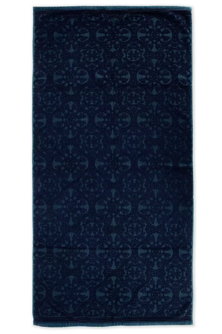 Pip Studio Grote Handdoek Tile De Pip Donker 70X140 Cm Blauw Online