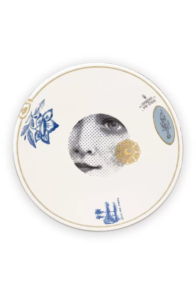 Pip Studio Heritage Kom Grens Blauw 20 Cm Outlet