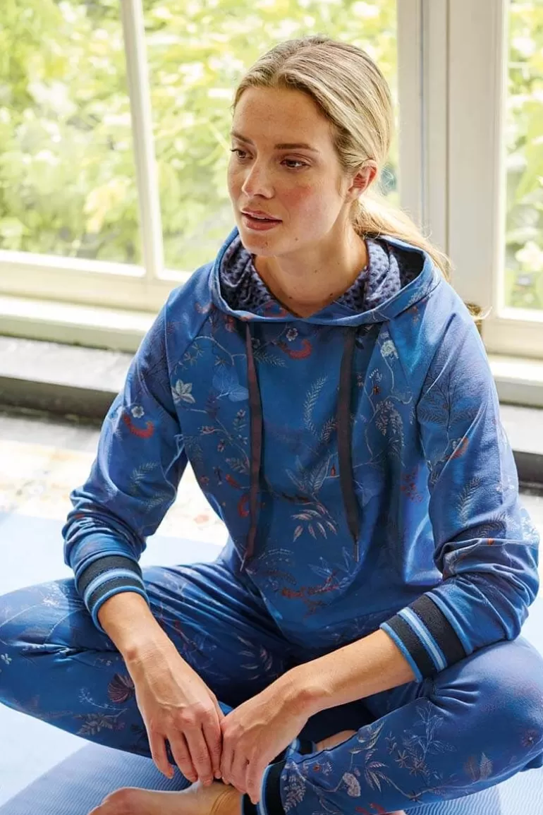 Pip Studio Hoodie Lange Mouw Isola Blauw Cheap