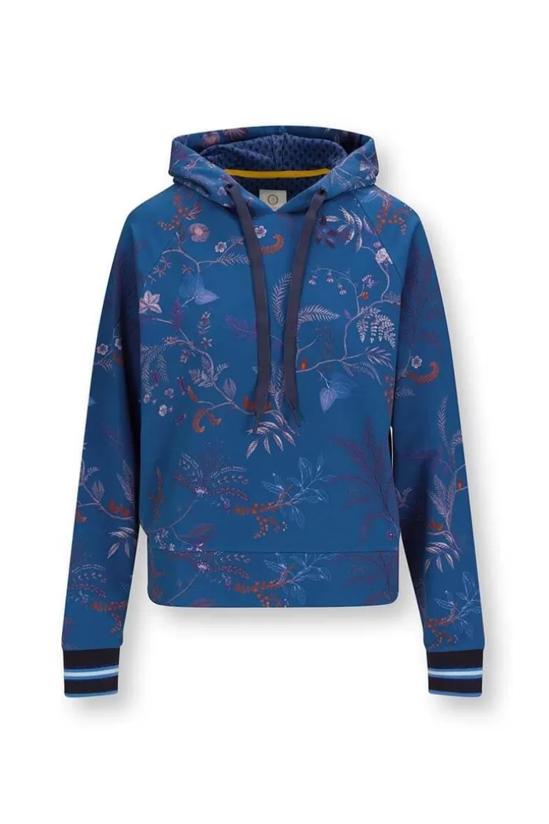 Pip Studio Hoodie Lange Mouw Isola Blauw Cheap