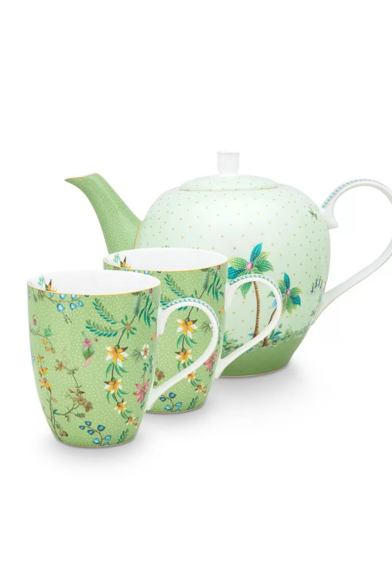 Pip Studio Jolie Thee Set/3 Groot Groen Discount