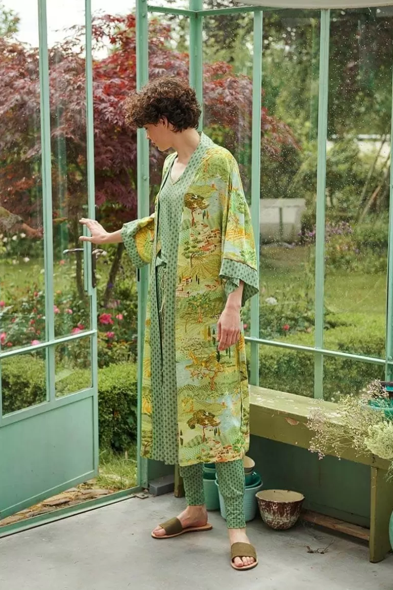 Pip Studio Kimono Toscana Groen Clearance