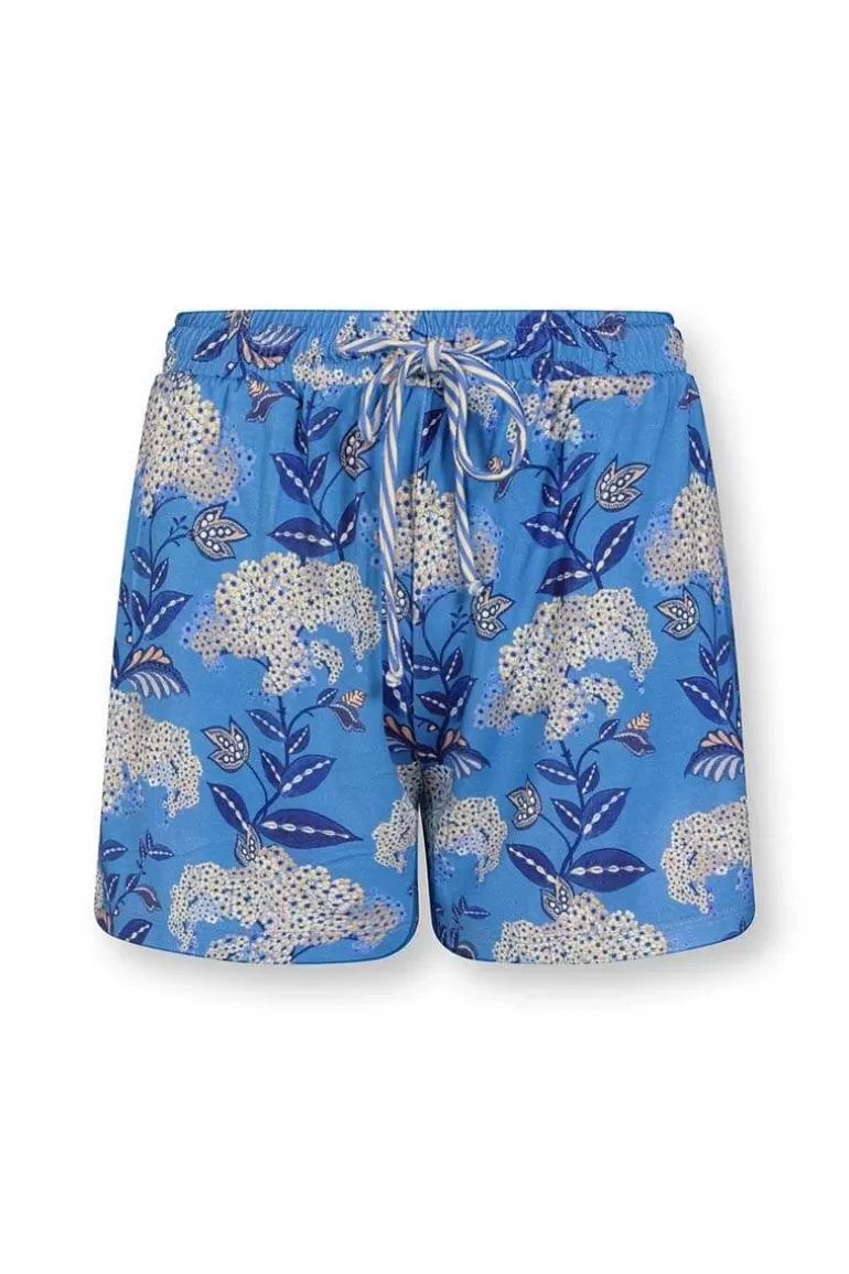 Pip Studio Korte Broek Flora Firenze Kobalt Blauw Best