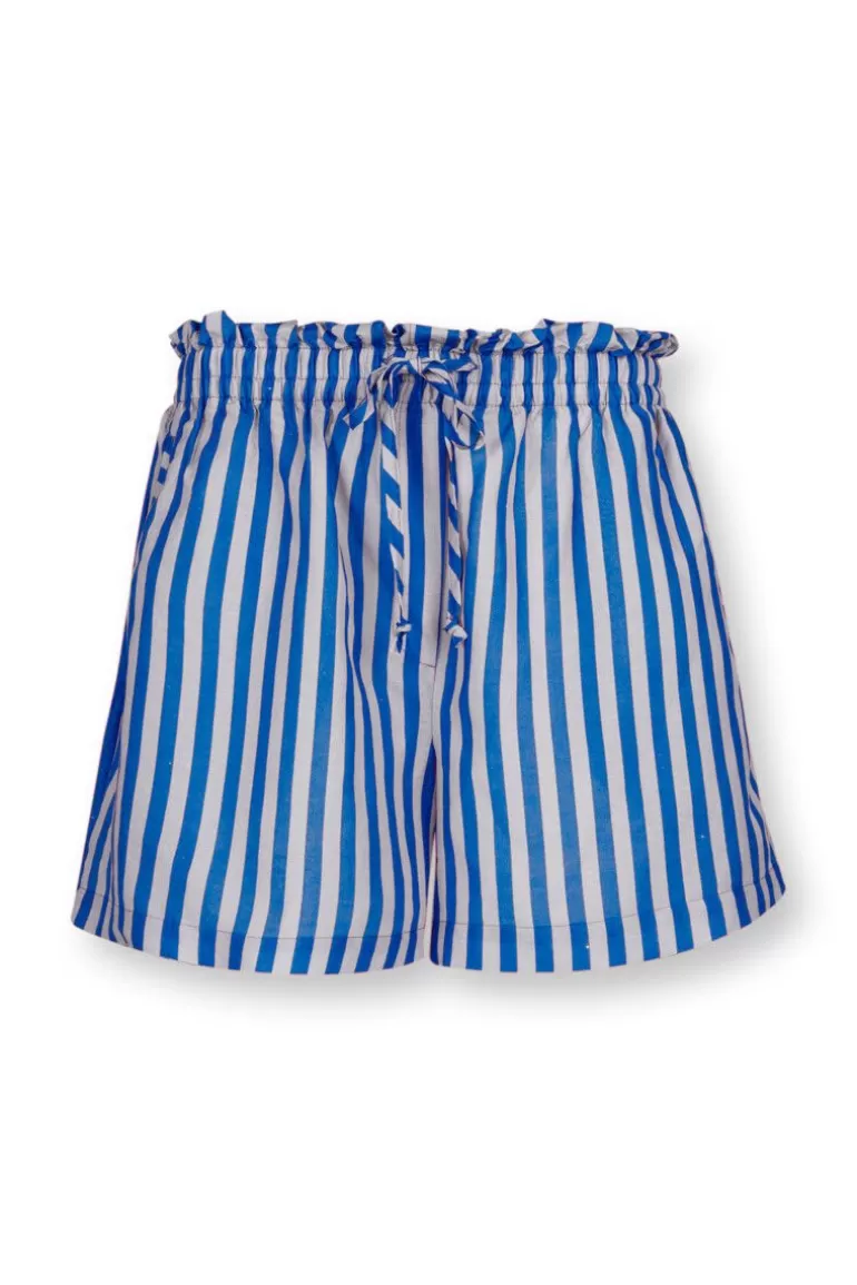 Pip Studio Korte Broek Sumo Stripe Blauw Flash Sale