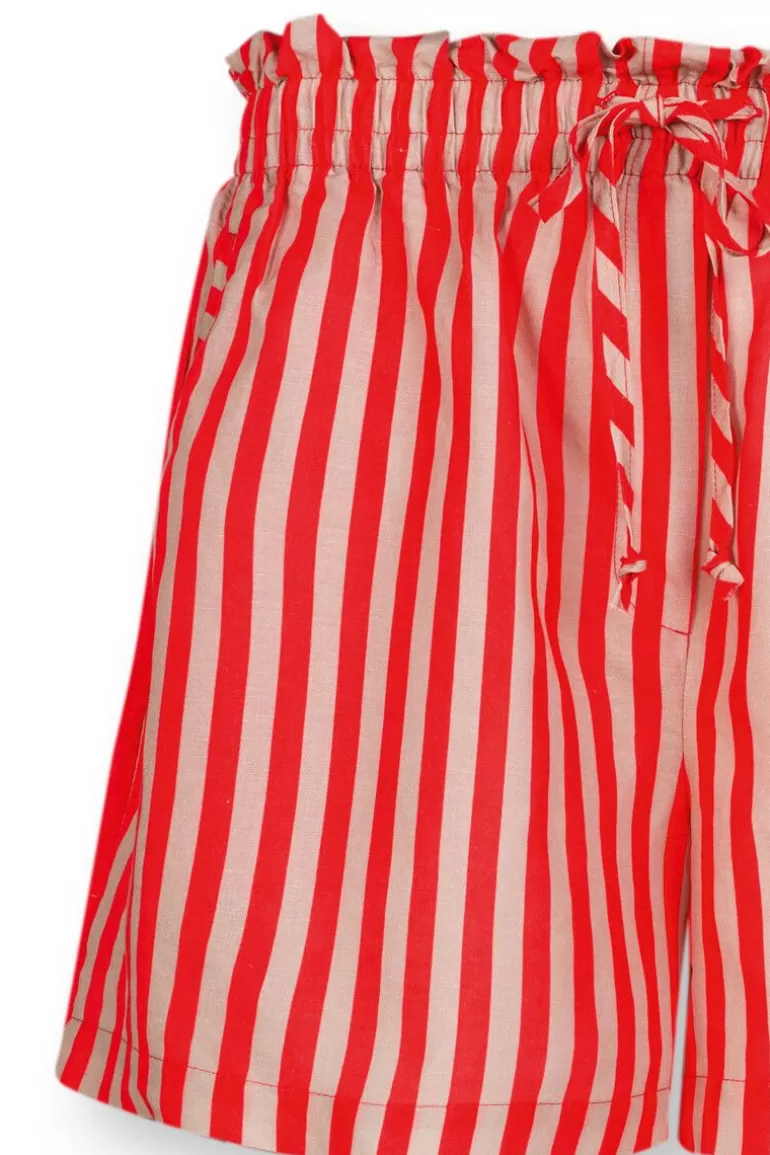 Pip Studio Korte Broek Sumo Stripe Rood Store