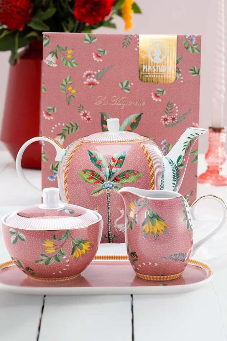 Pip Studio La Majorelle Thee Set/4 Roze Sale