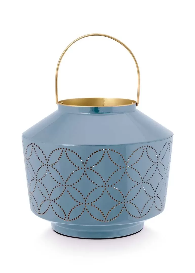 Pip Studio Lantaarn Geemailleerd Licht 22 Cm Blauw Best