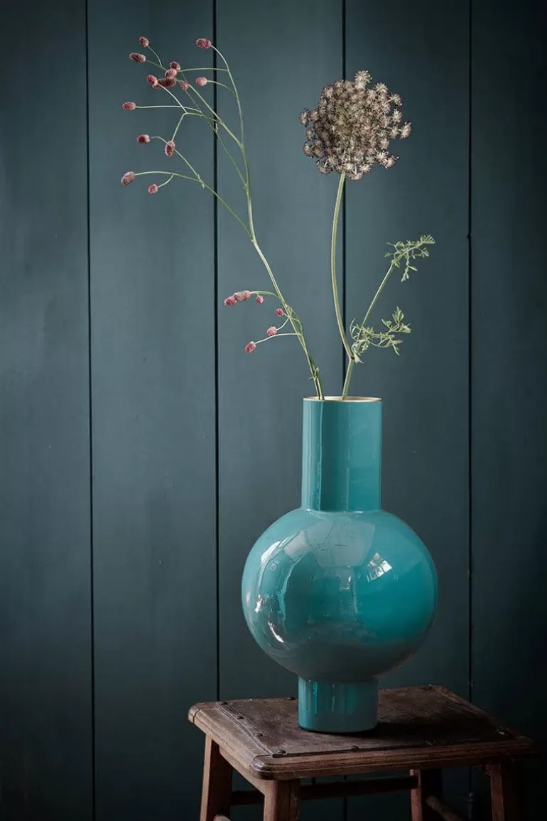 Pip Studio Metalen Vaas Donker 40 Cm Groen Flash Sale