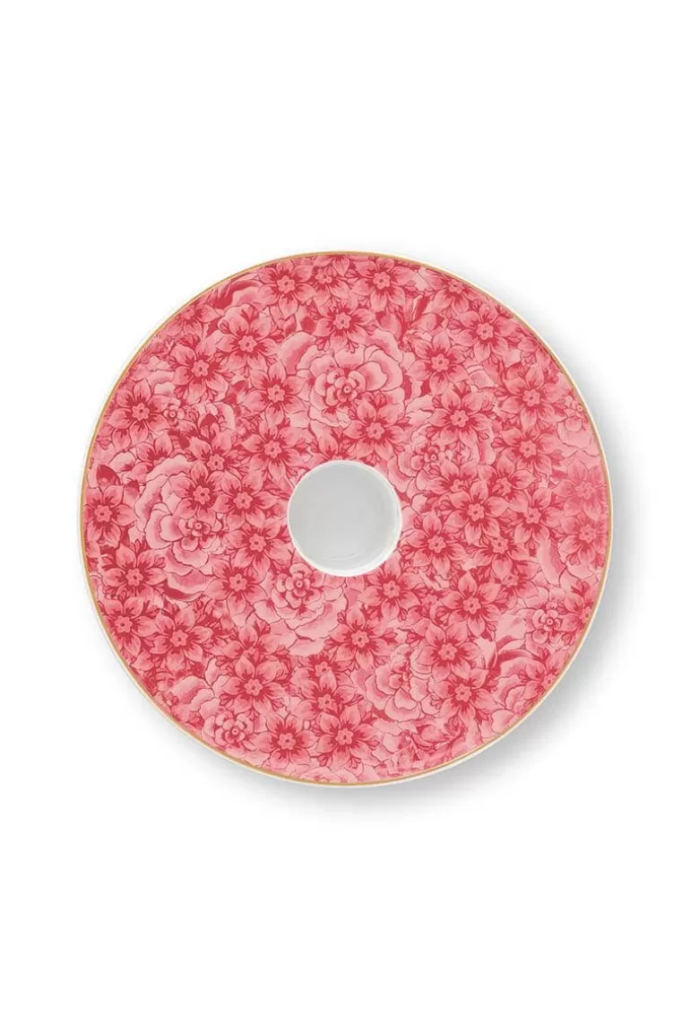 Pip Studio Royal Stripes Kaarshouder Bloemen Roze 14Cm Outlet