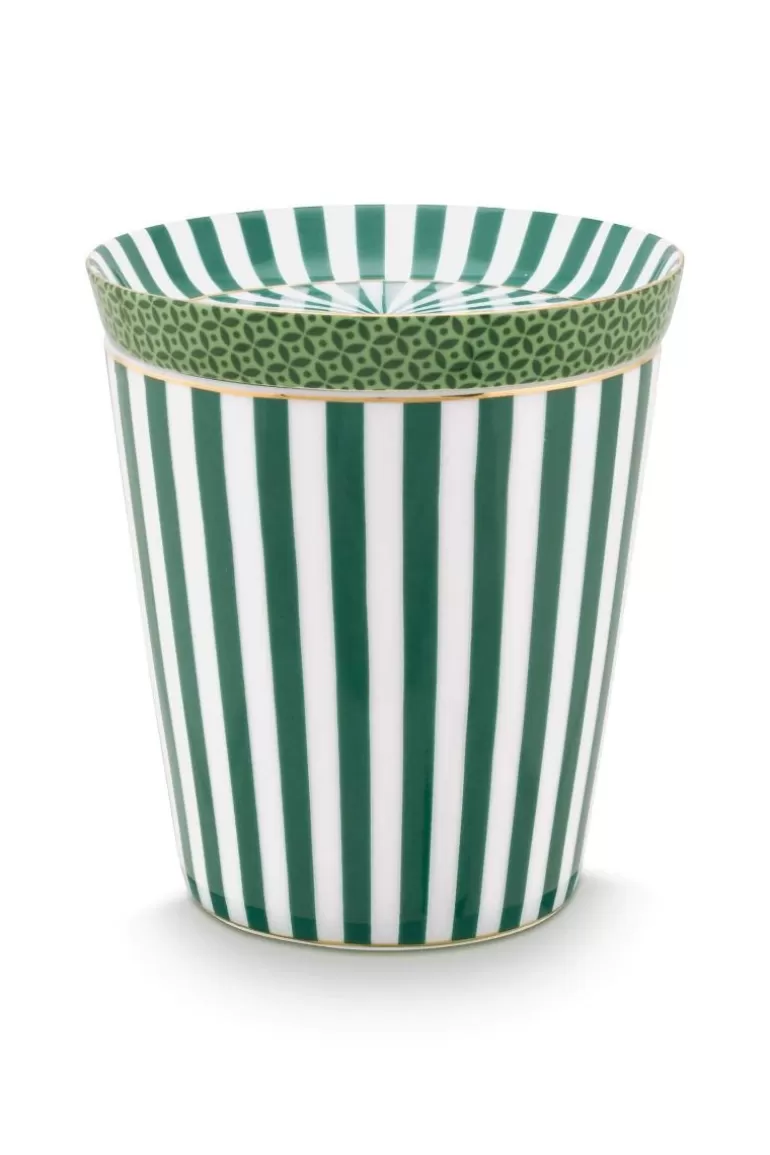 Pip Studio Royal Stripes Mok & Theetip Groen Discount