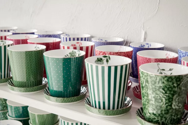 Pip Studio Royal Stripes Mok & Theetip Groen Discount