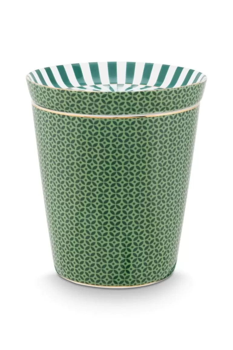 Pip Studio Royal Stripes Mok Tegels & Theetip Groen Clearance