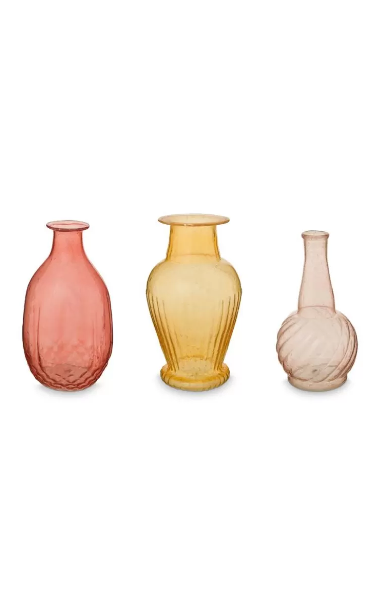 Pip Studio Set/3 Vazen Glas M Roze Shop