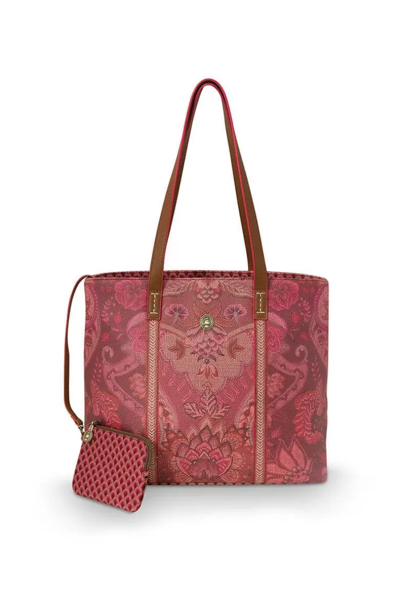 Pip Studio Shopper Medium Kyoto Festival Donker Roze Discount