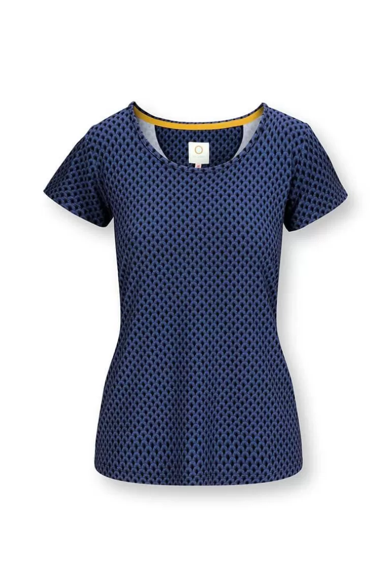 Pip Studio Sport Top Korte Mouw Suki Kobalt Blauw Hot