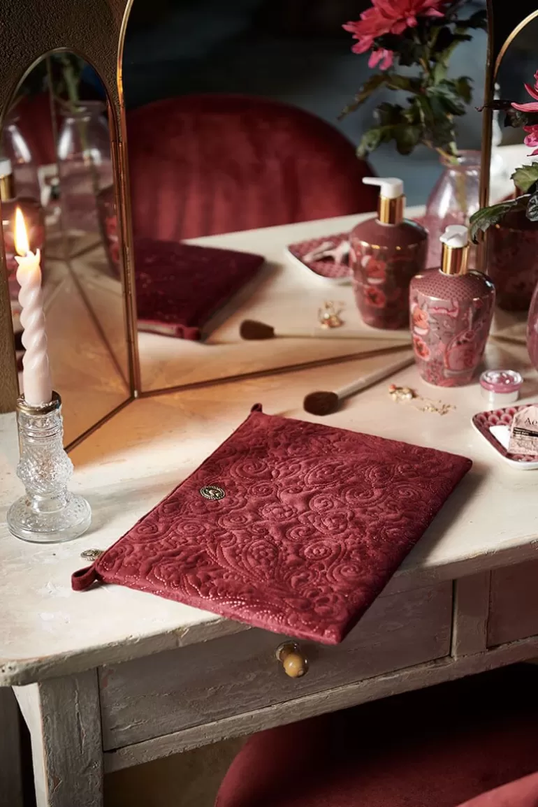 Pip Studio Toilettas Groot Velvet Quiltey Days Rood Best