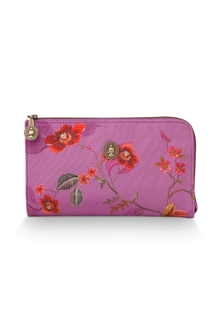 Pip Studio Toilettas Rits Kawai Flower Fuchsia New