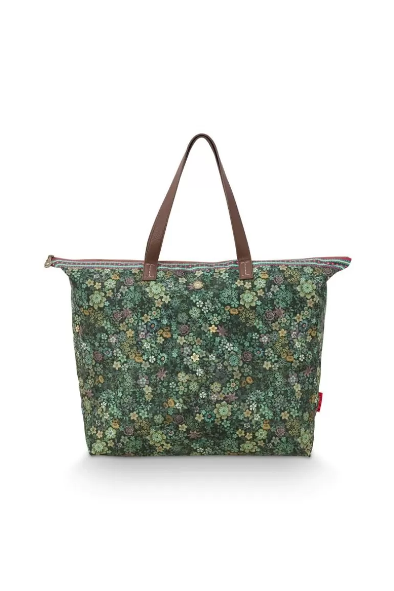 Pip Studio Tote Bag Tutti I Fiori Groen Sale