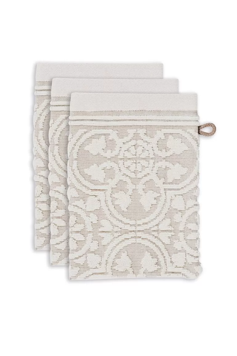 Pip Studio Washandje Set/3 Tile De Pip 16X22 Cm Khaki Shop