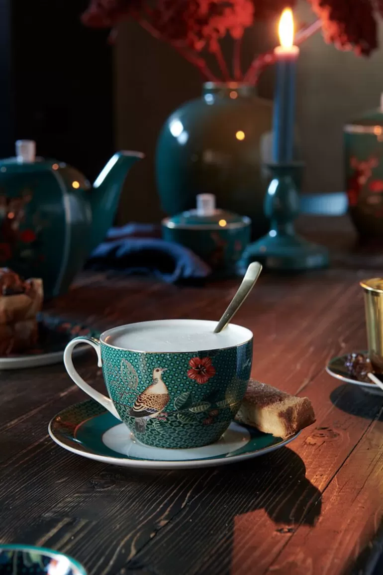 Pip Studio Winter Wonderland Cappuccino Kop & Schotel Groen Shop