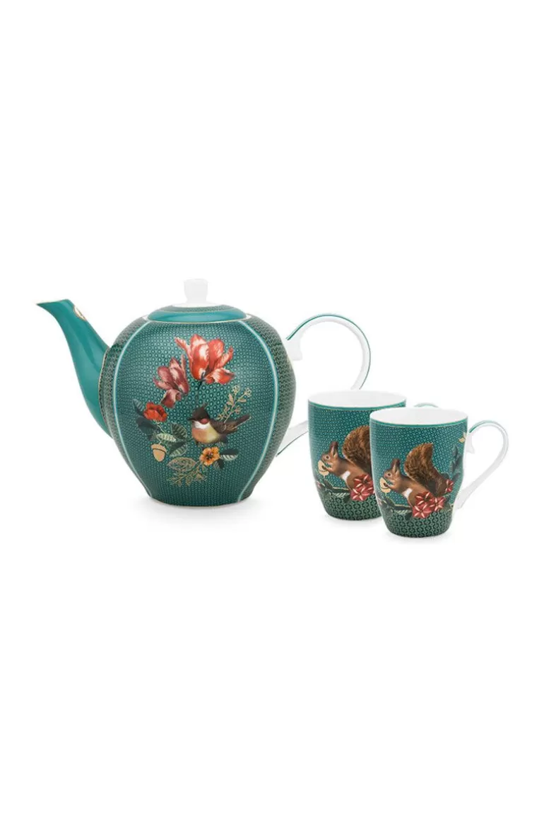 Pip Studio Winter Wonderland Thee Set/3 Groen Cheap