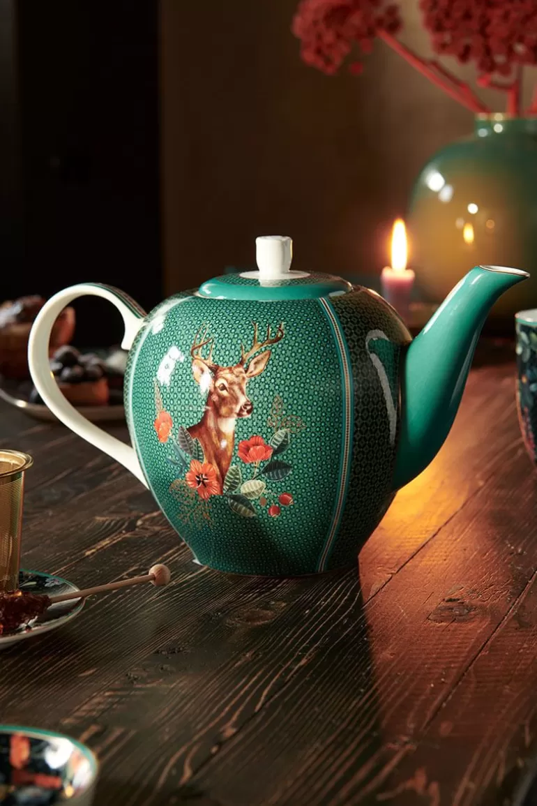 Pip Studio Winter Wonderland Theepot Groot Groen Hot